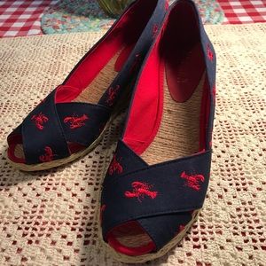 🦞LAUREN Lobster Embroidered Espadrilles🦞 NEW! 🦞